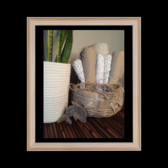 Arrangement of vibrant pillowcases in shades in creams and tans.